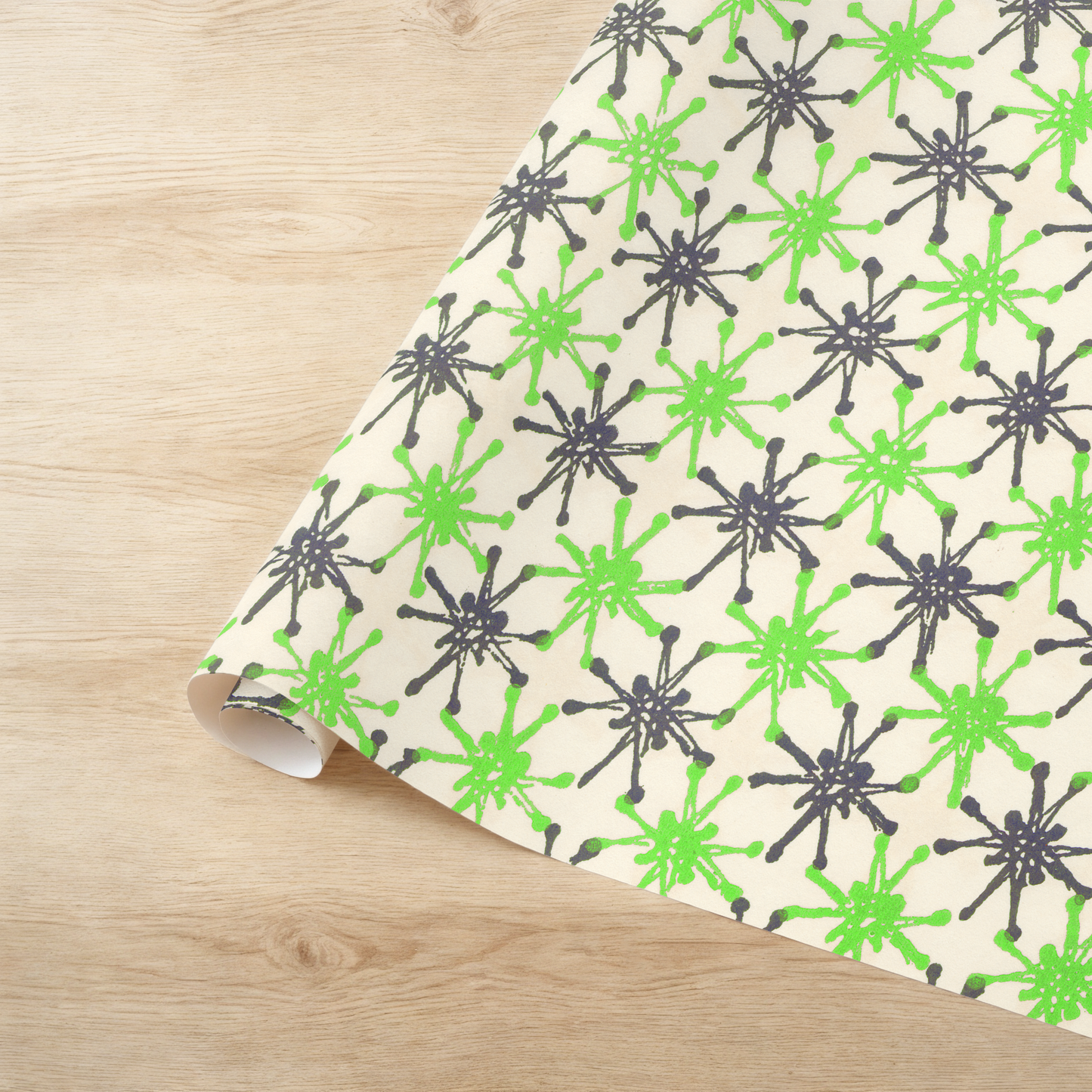 Green and Gray Starbursts