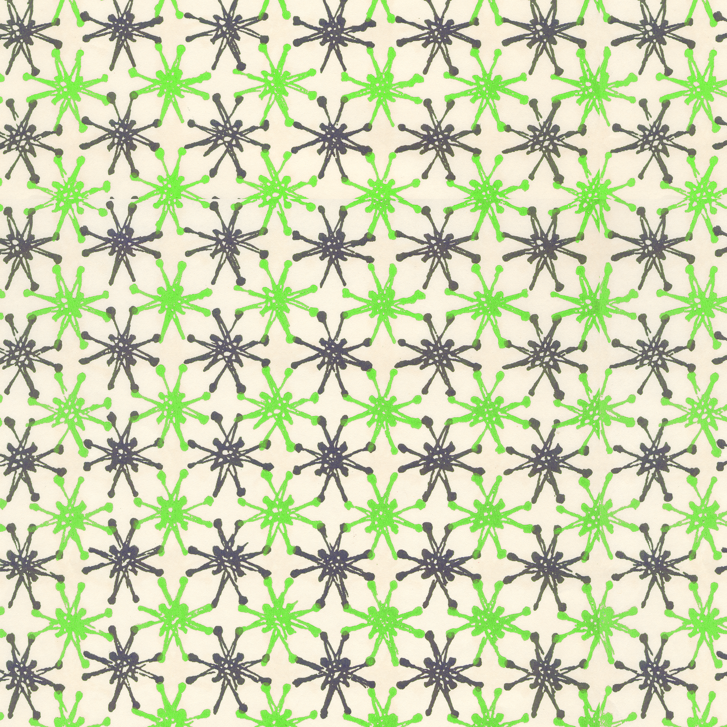 Green and Gray Starbursts