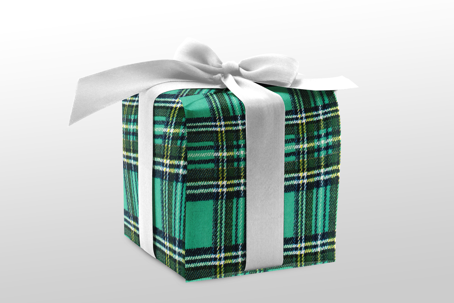 Warm green plaid blanket
