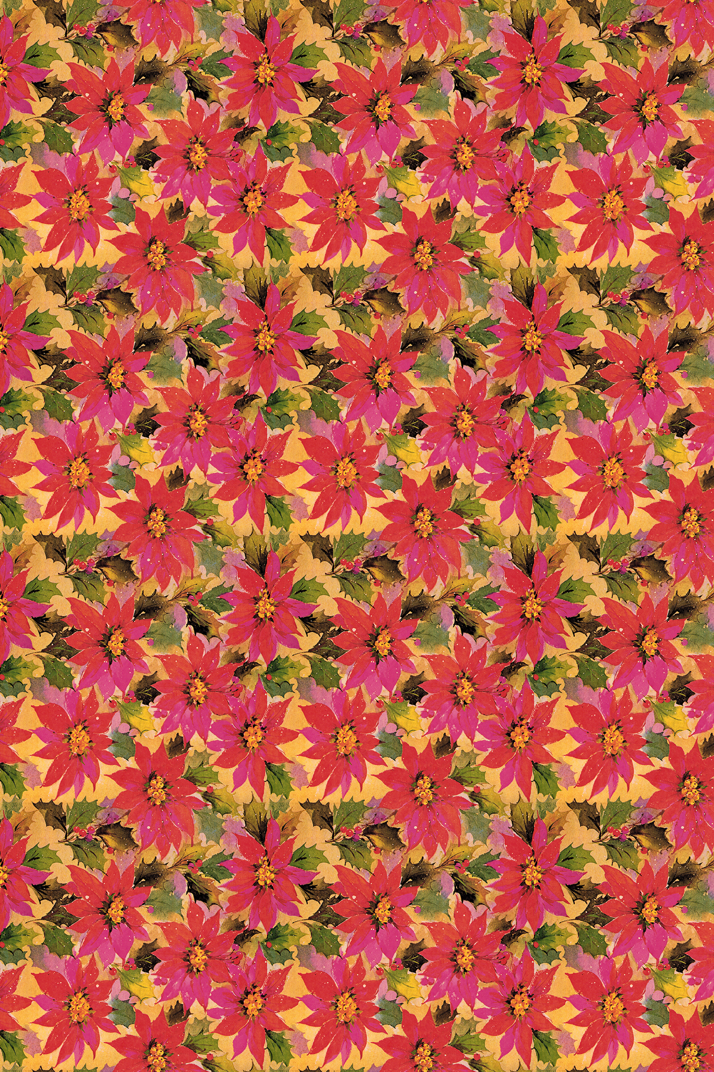 Watery Poinsettias