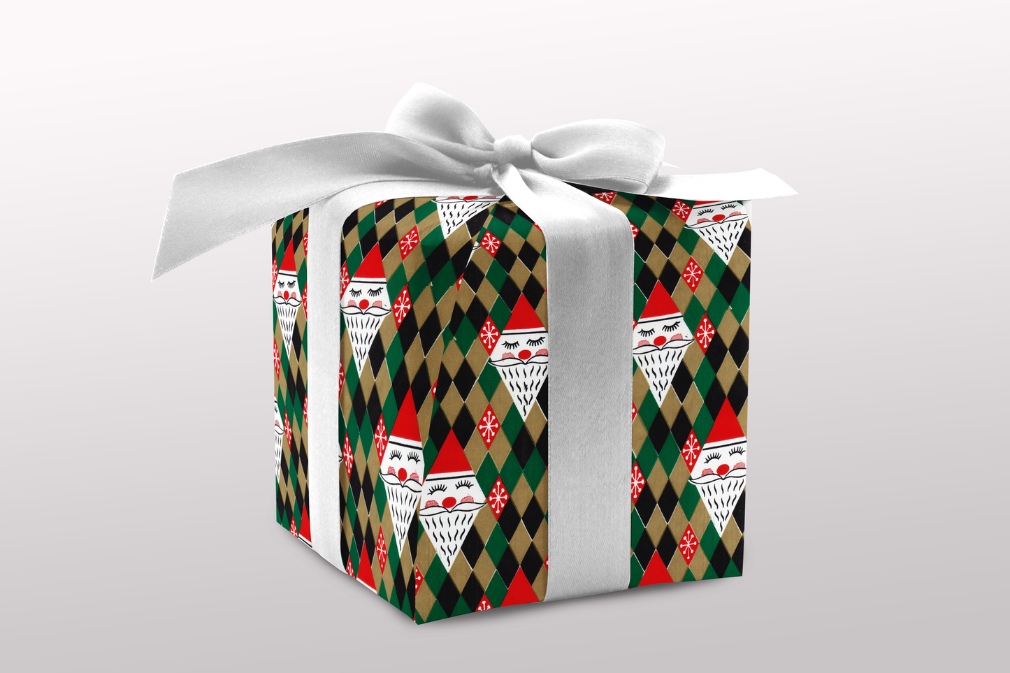 Harlequin Santa