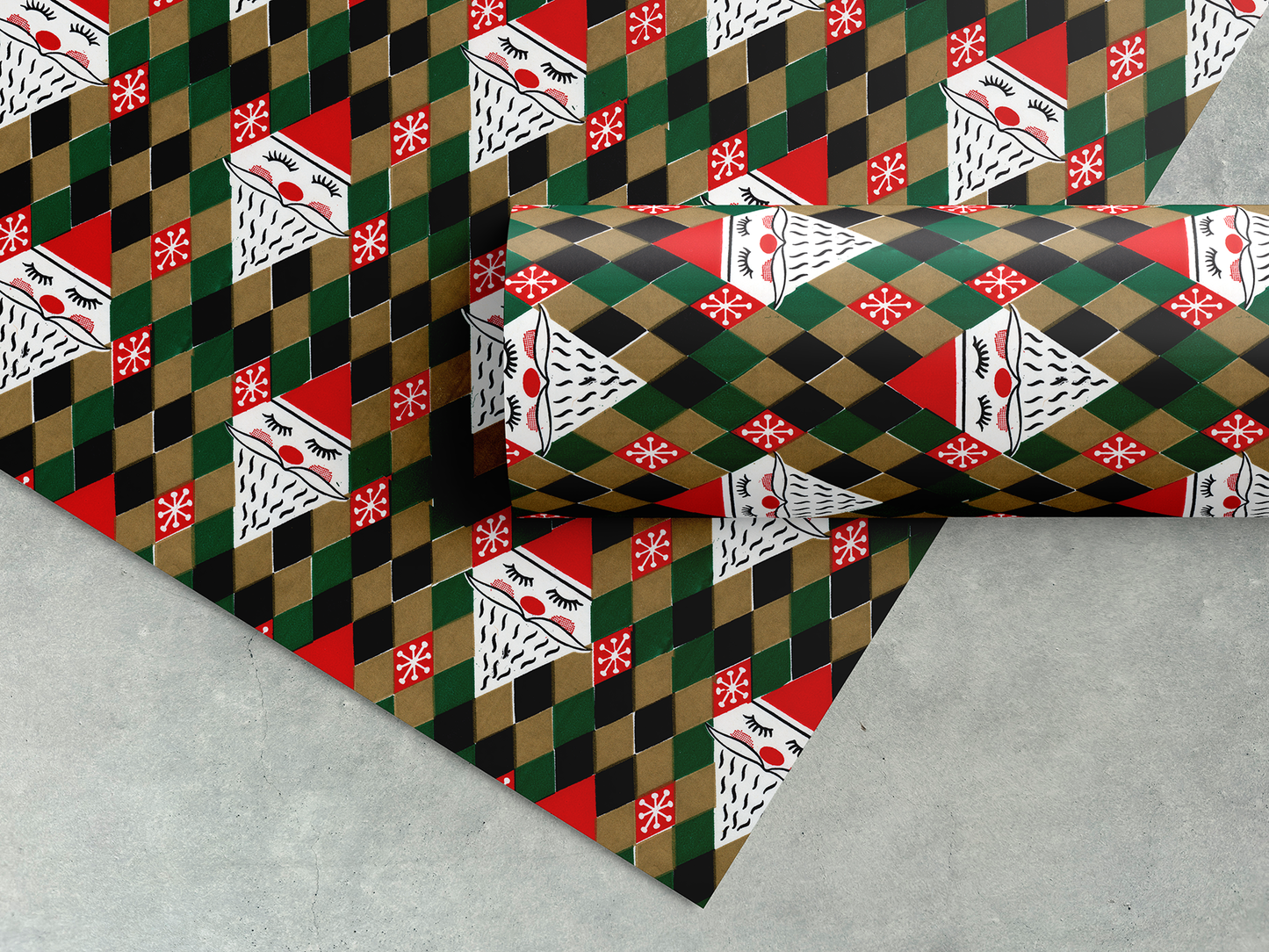 Harlequin Santa